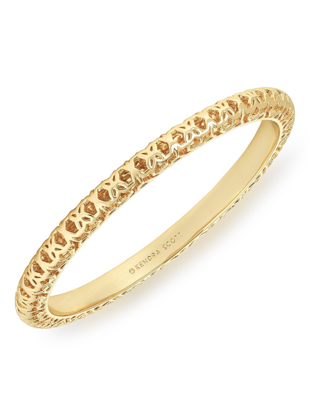 Kendra Scott Gold Textured Bangle Bracelet